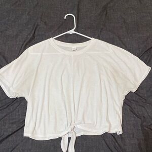 white active wear t shirt
